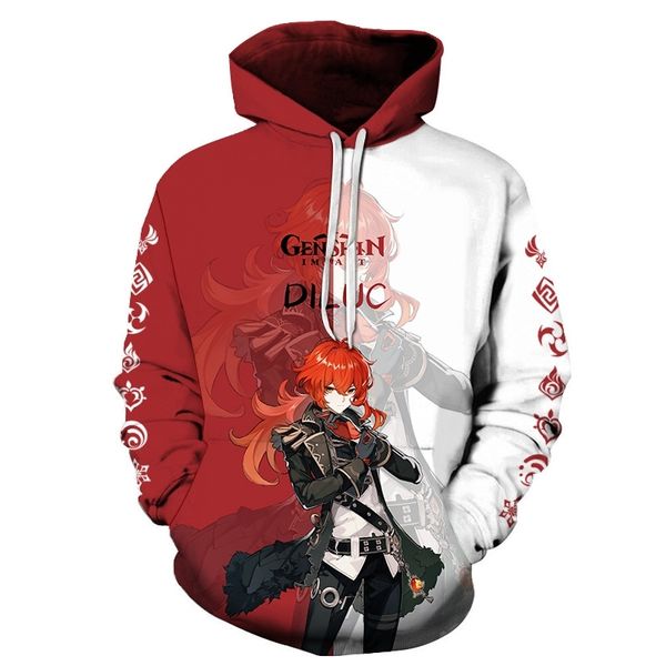 3d hoodie casual men's customized sweater printed original god, Black
