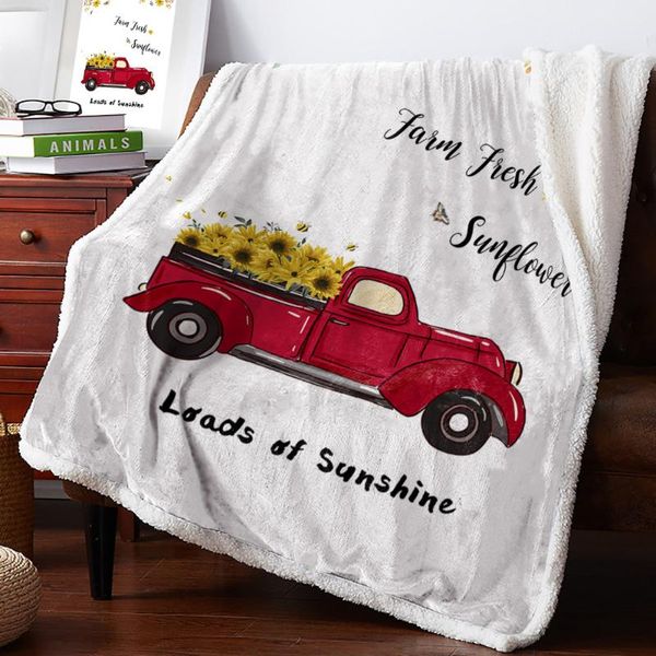 blankets vintage truck sunflower farm white print throw blanket sherpa fleece bedspread bedding picnic wool soft lamb
blankets vintage truck sunflower farm white print throw blanket sherpa fleece bedspread bedding picnic wool soft lamb