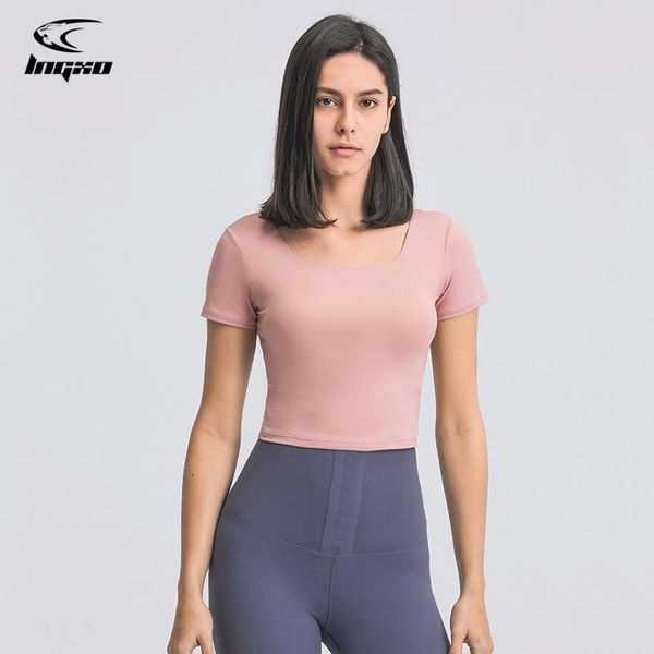 yoga outfit lngxo shirts short sleeve sportswear three-quarter t-shirt tight workout clothes for women gym fitness crop top
yoga outfit lngxo shirts short sleeve sportswear three-quarter t-shirt tight workout clothes for women gym fitness crop top