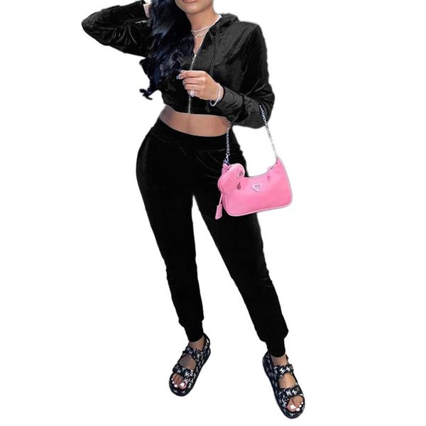 pcs women solid color outfits, adults long sleeve hooded crop with drawstring + trousers slant pockets women's pants & capris, Black;white
pcs women solid color outfits, adults long sleeve hooded crop with drawstring + trousers slant pockets women's pants & capris, Black;white