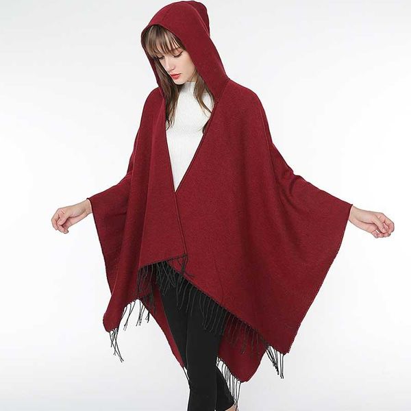scarves women hooded poncho artificial cashmere scarf and wrap air-conditioned room tippet with tassels office, Blue;gray
scarves women hooded poncho artificial cashmere scarf and wrap air-conditioned room tippet with tassels office, Blue;gray