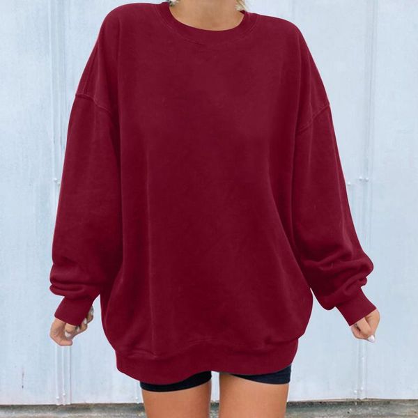 women's hoodies & sweatshirts fashion all-match classic sweatshirt autumn winter casual long sleeve solid round-neck ladies simplicity, Black
women's hoodies & sweatshirts fashion all-match classic sweatshirt autumn winter casual long sleeve solid round-neck ladies simplicity, Black