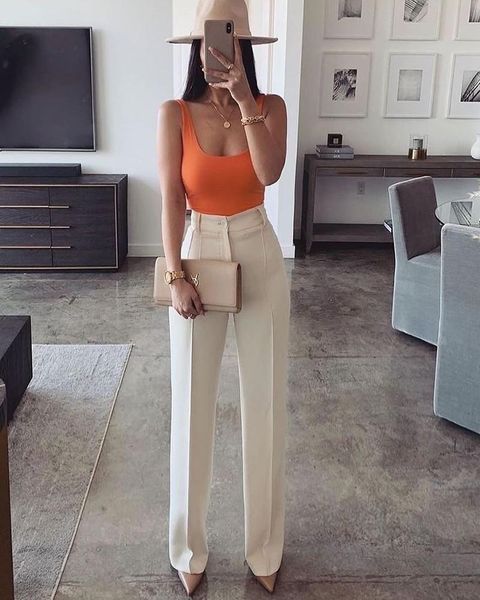 women's two piece pants casual solid sleeveless slim fit vest with straight leg set, White
women's two piece pants casual solid sleeveless slim fit vest with straight leg set, White