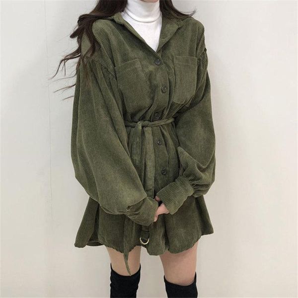casual dresses 2021 sweet solid chic corduroy streetwear lace up vestido robe mujer long sleeve elegance women vestidos, Black;gray
casual dresses 2021 sweet solid chic corduroy streetwear lace up vestido robe mujer long sleeve elegance women vestidos, Black;gray