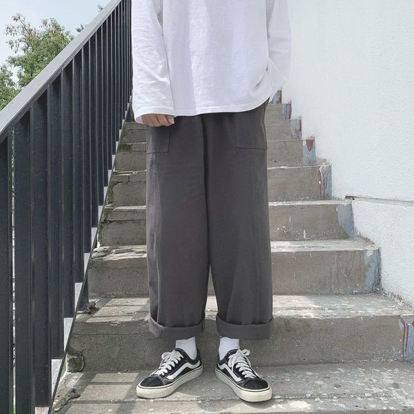 spring summer cotton wide-leg pants men's fashion retro casual men streetwear korean loose hip-hop straight mens, Black
spring summer cotton wide-leg pants men's fashion retro casual men streetwear korean loose hip-hop straight mens, Black