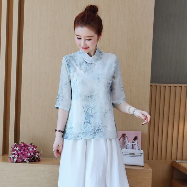 traditional ladies chinese cheongsam ancient tang suit hanfu t-shirt casual 3/4 sleeve chinese style clothing women 11090, Red
traditional ladies chinese cheongsam ancient tang suit hanfu t-shirt casual 3/4 sleeve chinese style clothing women 11090, Red