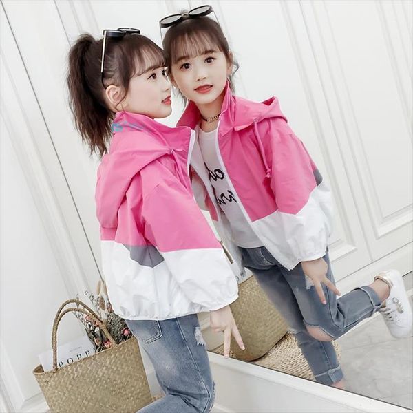 girls trench coat fashion patchwork with hooded jackets teenage clothing 8 10 12 spring autumn children outerwear, Blue;gray
girls trench coat fashion patchwork with hooded jackets teenage clothing 8 10 12 spring autumn children outerwear, Blue;gray