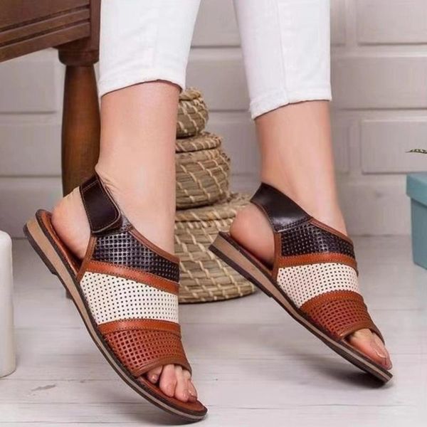 sandals 2021 summer women flat hollow out ladies artificial pu vintage shoes woman peep toe casual female, Black
sandals 2021 summer women flat hollow out ladies artificial pu vintage shoes woman peep toe casual female, Black
