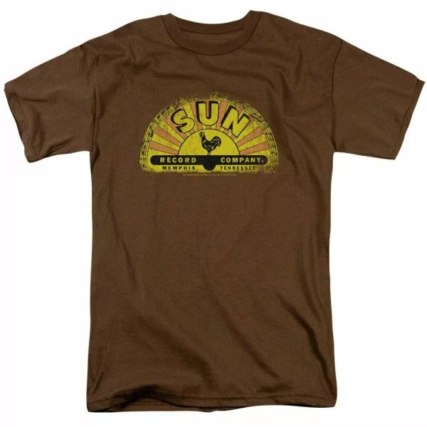 sun records vintage logo t shirt mens licensed rock record label tee coffee, White;black
sun records vintage logo t shirt mens licensed rock record label tee coffee, White;black