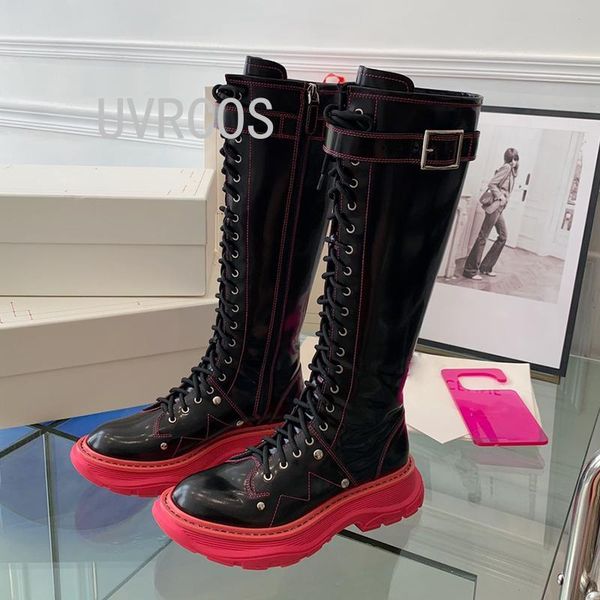 boots women buckle knee high 2021 autumn winter platform lace up chunky heels ladies fashion motorcycle boot female footwear, Black
boots women buckle knee high 2021 autumn winter platform lace up chunky heels ladies fashion motorcycle boot female footwear, Black