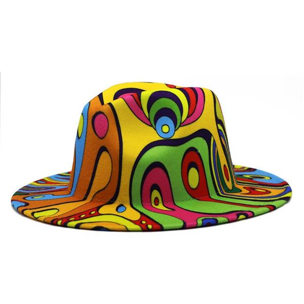 wide brim hats women's cap autumn winter felt for men fedoras fashion 2021 jazz hat european american clown sun round couples wool, Blue;gray
wide brim hats women's cap autumn winter felt for men fedoras fashion 2021 jazz hat european american clown sun round couples wool, Blue;gray