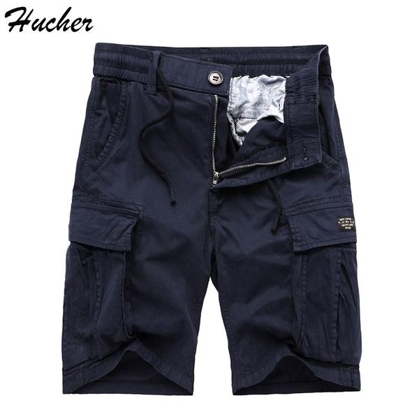 men's shorts huncher cargo men 2021 summer solid military joggers pans multi pockets cotton blue casual male plus size, White;black
men's shorts huncher cargo men 2021 summer solid military joggers pans multi pockets cotton blue casual male plus size, White;black