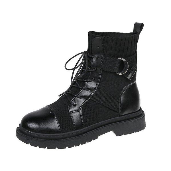 boots women ankle autumn shoes fashion knitting footwear platform casual lace ladies up motorcycle botas 2021 female, Black
boots women ankle autumn shoes fashion knitting footwear platform casual lace ladies up motorcycle botas 2021 female, Black