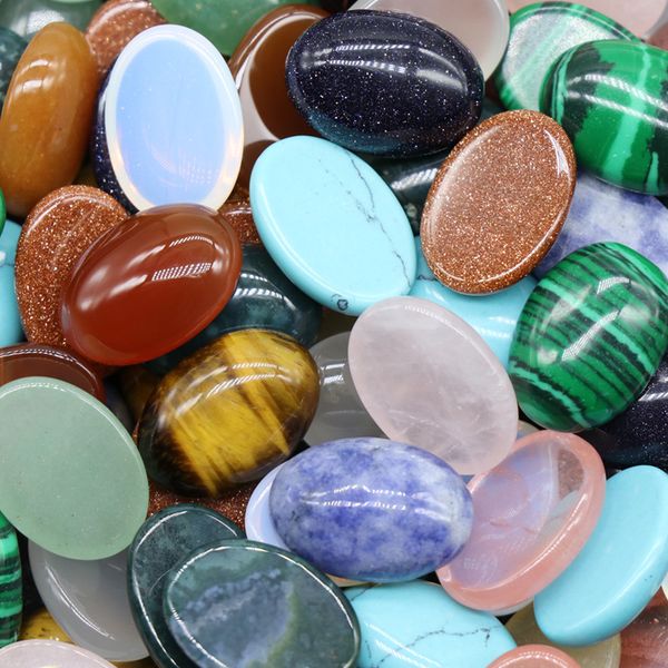 13*18mm flat back assorted loose stone oval cab cabochons beads for jewelry making healing crystal wholesale, Black 
13*18mm flat back assorted loose stone oval cab cabochons beads for jewelry making healing crystal wholesale, Black