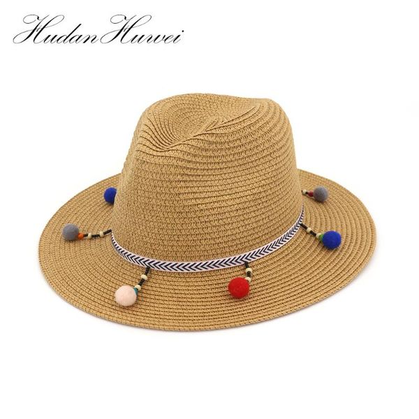 colourful pompoms straw hat big brim ladies summer youth hats for women shade sun beach caps leisure cmdjs030 wide, Blue;gray
colourful pompoms straw hat big brim ladies summer youth hats for women shade sun beach caps leisure cmdjs030 wide, Blue;gray