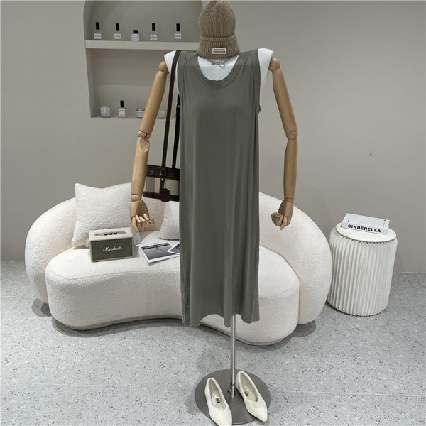 dress spring summer 2021 fashion niche design womanly comfortable color released draped without sleeves cotton waistcoat, Black;gray
dress spring summer 2021 fashion niche design womanly comfortable color released draped without sleeves cotton waistcoat, Black;gray