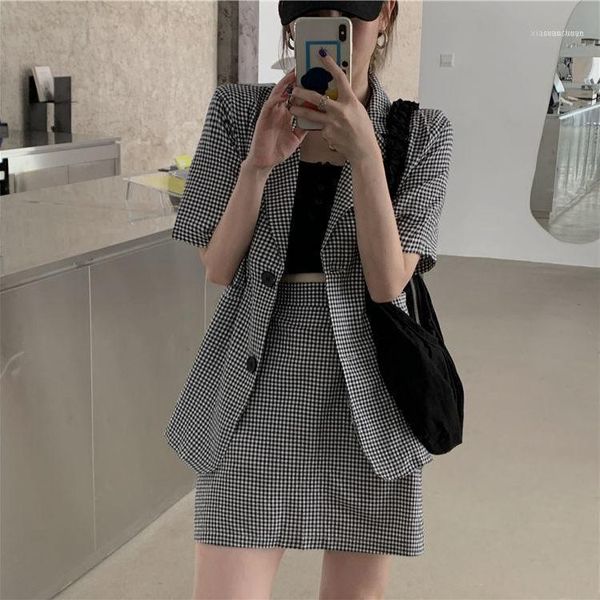 two piece dress 2021 summer retro hong kong-style red plaid suit fashion outfit women's two-piece ins fashion1, White
two piece dress 2021 summer retro hong kong-style red plaid suit fashion outfit women's two-piece ins fashion1, White