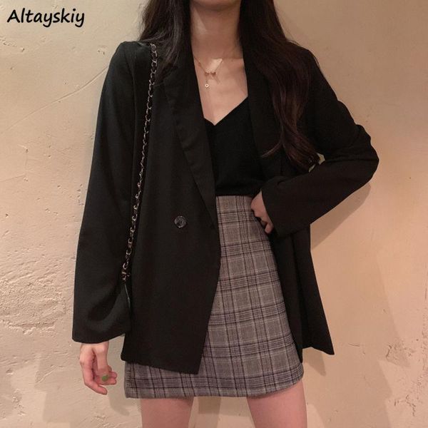 women's suits & blazers women chic solid korean teens long-sleeve harajuku loose office single-button spring stylish fashion breathable, White;black
women's suits & blazers women chic solid korean teens long-sleeve harajuku loose office single-button spring stylish fashion breathable, White;black