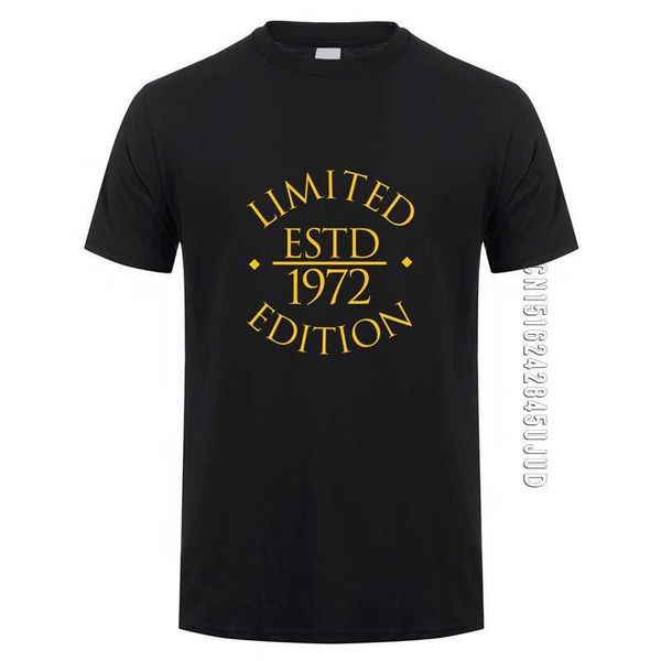 man born in 1972 t shirt men cotton o-neck short sleeve limited edition t-shirt birthday gift tshirt tee 210629, White;black
man born in 1972 t shirt men cotton o-neck short sleeve limited edition t-shirt birthday gift tshirt tee 210629, White;black
