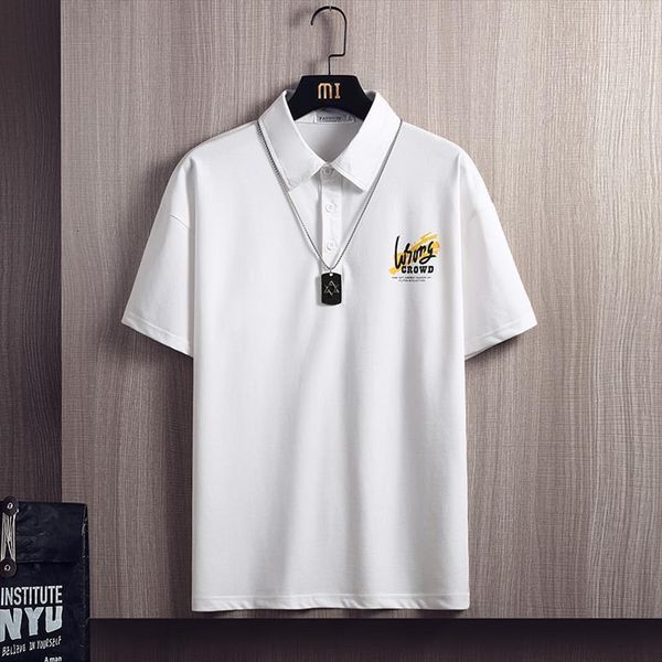 lapel shirt casual summer men polos short sleeve shirts slim brand homme fashion male golf jersey, White;black
lapel shirt casual summer men polos short sleeve shirts slim brand homme fashion male golf jersey, White;black