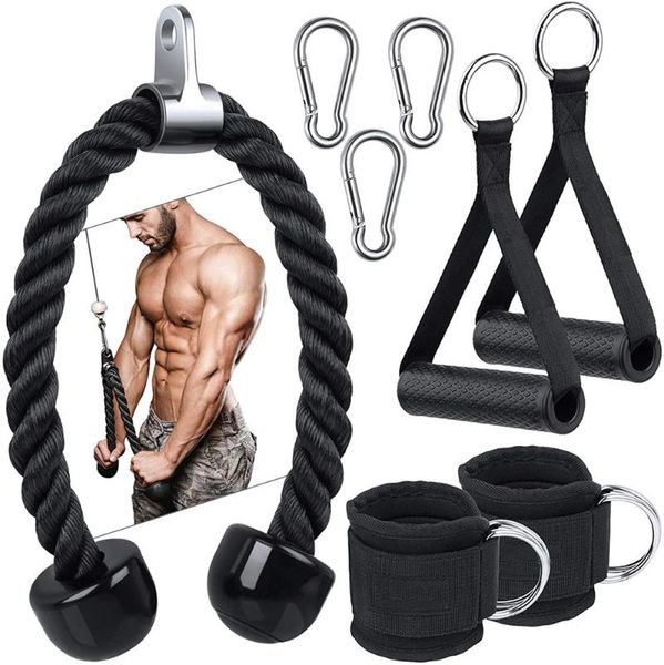 accessories tricep rope pull down ankle straps cable machine attachment exercise bands home gym arm strength training equipment
accessories tricep rope pull down ankle straps cable machine attachment exercise bands home gym arm strength training equipment