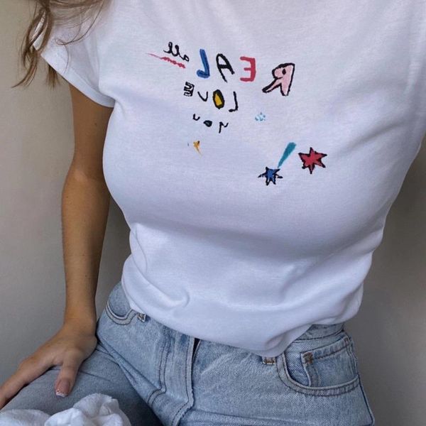 women's t-shirt 2021 summer fun letter print slim woman cotton t-shirts women round collar short sleeve basic white 100%
women's t-shirt 2021 summer fun letter print slim woman cotton t-shirts women round collar short sleeve basic white 100%