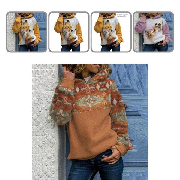 women's hoodies & sweatshirts charming pullover sweatshirt loose coldproof cartoon wolves print women casual, Black
women's hoodies & sweatshirts charming pullover sweatshirt loose coldproof cartoon wolves print women casual, Black