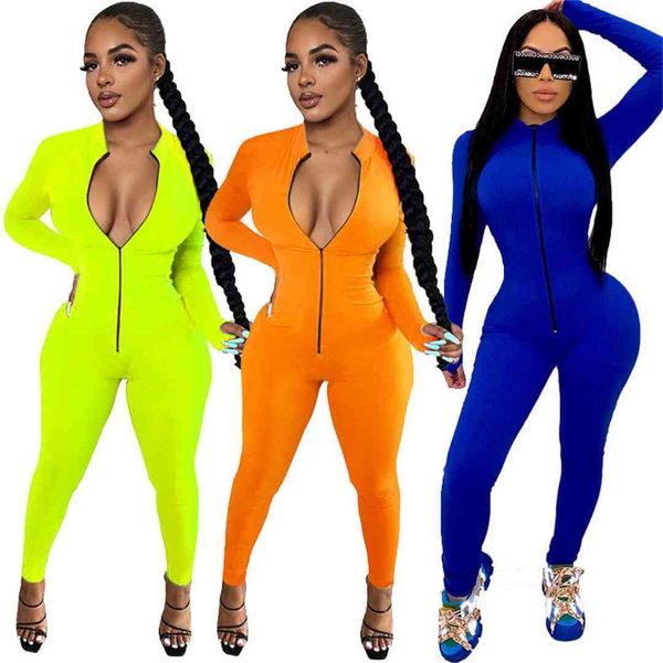 women jumpsuits long sleeve zipper rompers v neck bodysuits ladies autumn jumpsuit playsuits female onesies plus size clothes 050902, Black;white
women jumpsuits long sleeve zipper rompers v neck bodysuits ladies autumn jumpsuit playsuits female onesies plus size clothes 050902, Black;white