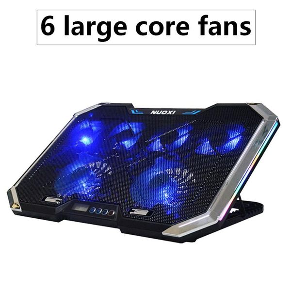 lapcooling pads cooler pad notebook gaming stand with six fan rgb and 2 usb ports for 12-17inch
lapcooling pads cooler pad notebook gaming stand with six fan rgb and 2 usb ports for 12-17inch
