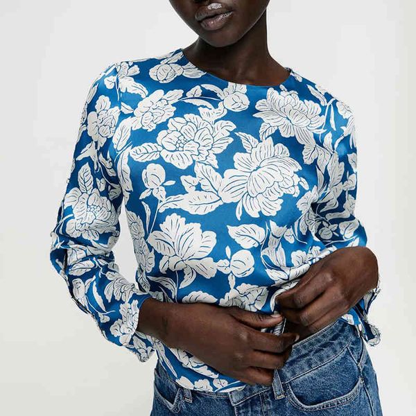za summer women flare sleeve blouse floral printed shirts casual female thin zipper long blouses 210422, White
za summer women flare sleeve blouse floral printed shirts casual female thin zipper long blouses 210422, White