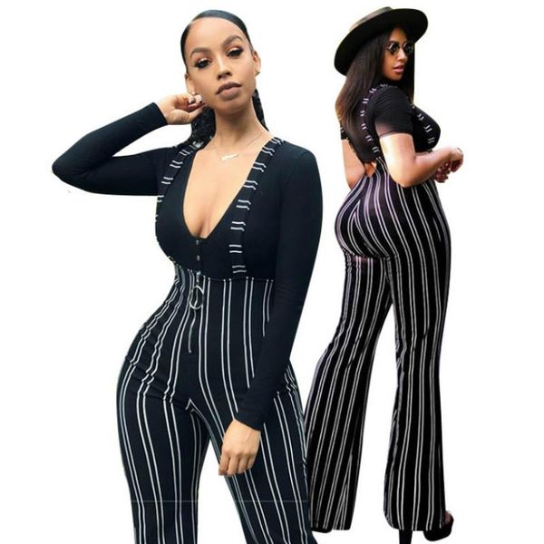 women's jumpsuits & rompers women striped clubwear bodycon high streetwear club playsuit party suspender flared overalls 2021 fashion, Black;white
women's jumpsuits & rompers women striped clubwear bodycon high streetwear club playsuit party suspender flared overalls 2021 fashion, Black;white