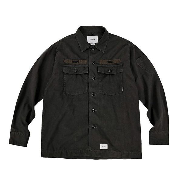 men's hoodies & sweatshirts wtaps autumn product tooling camping jacket long sleeve shirt pocket men and women couples, Black 
men's hoodies & sweatshirts wtaps autumn product tooling camping jacket long sleeve shirt pocket men and women couples, Black