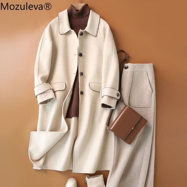 handmade double-sided inlaid edge hair coat long women's autumn/winter dress for supply 210427, Black
handmade double-sided inlaid edge hair coat long women's autumn/winter dress for supply 210427, Black