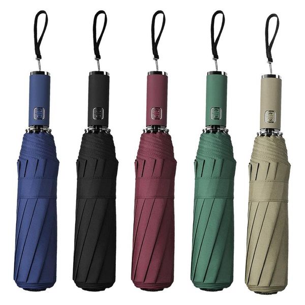 umbrellas umbrella 3 folding automatic 10 bones men frame 105cm diameter 10k parasol business style windproof
umbrellas umbrella 3 folding automatic 10 bones men frame 105cm diameter 10k parasol business style windproof