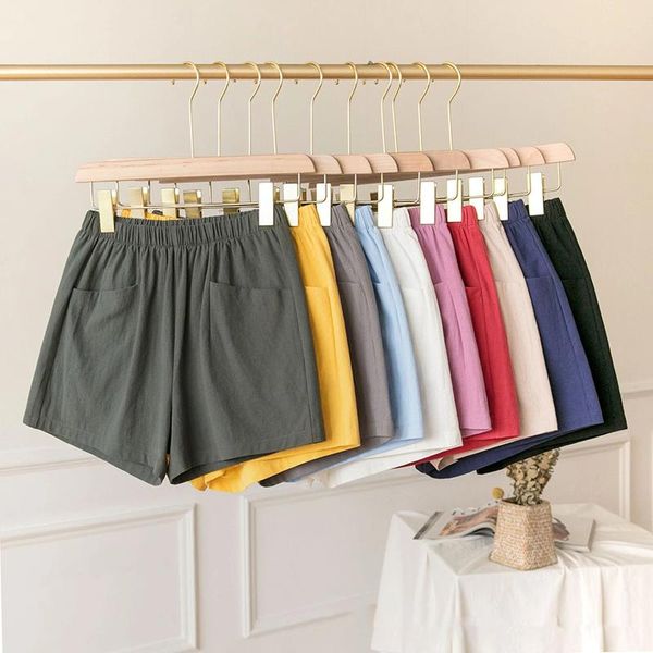 women's shorts fashion cotton linen women casual high waist streetwear summer female short pants with pockets w9281, White;black
women's shorts fashion cotton linen women casual high waist streetwear summer female short pants with pockets w9281, White;black
