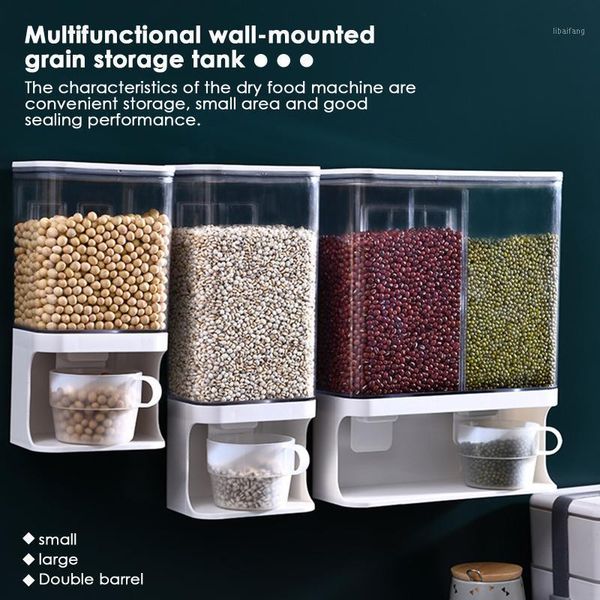 1/1.5/3l wall mounted divided rice dispenser kitchen dry container coffee bean corn organizer accessories storage bottles & jars
1/1.5/3l wall mounted divided rice dispenser kitchen dry container coffee bean corn organizer accessories storage bottles & jars