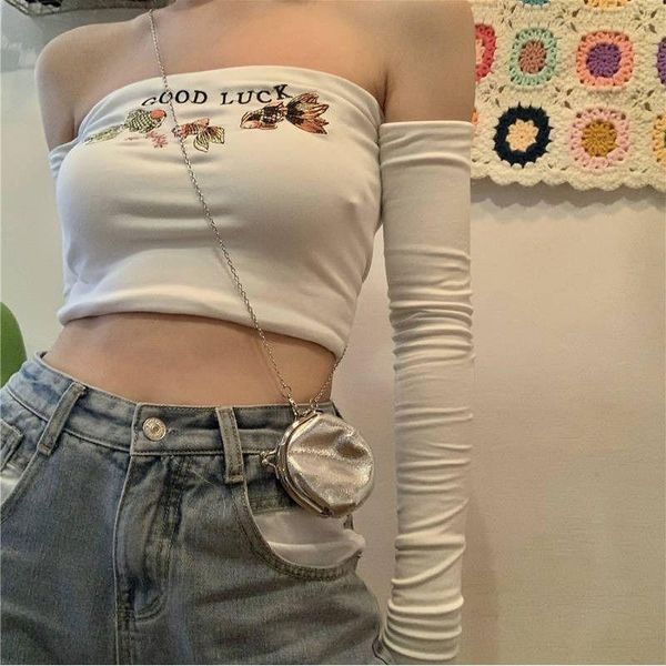 women's tanks & camis women cotton crop tees t-shirts girl embroidered short blouse ladies tight-fitting skinny tank tube streetwe, White
women's tanks & camis women cotton crop tees t-shirts girl embroidered short blouse ladies tight-fitting skinny tank tube streetwe, White