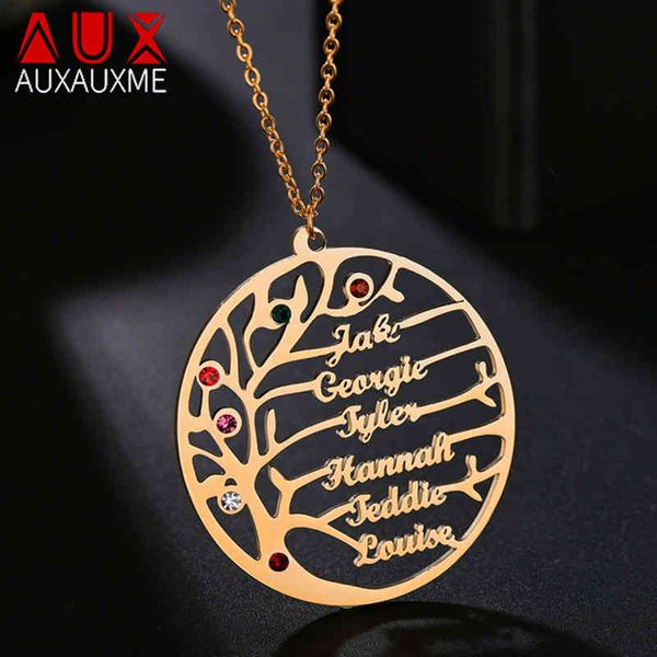 auxauxme personalized of life custom name stainless steel golden family tree women letter necklace christmas gift, Silver
auxauxme personalized of life custom name stainless steel golden family tree women letter necklace christmas gift, Silver