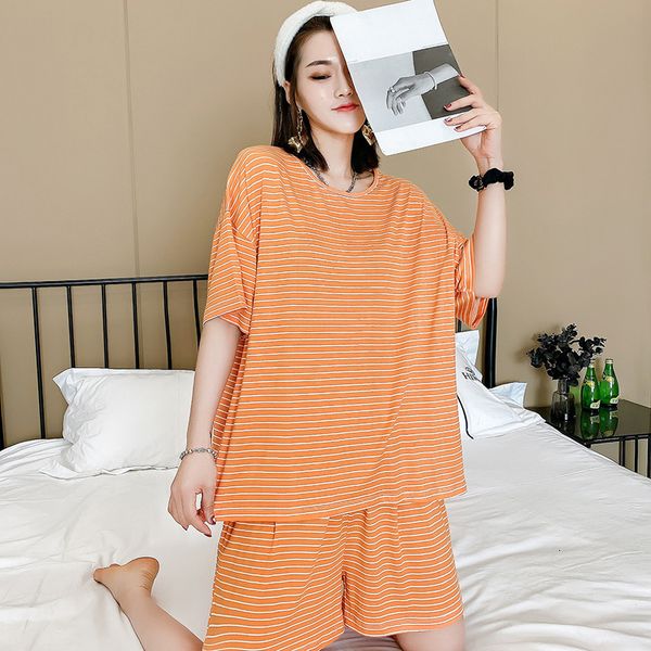 women's sleepwear 2xl-4xl 90 kg women pajamas set short sleeve shirt+ pant homewear suit summer loose female lounge wear pijamas 4, Black;red
women's sleepwear 2xl-4xl 90 kg women pajamas set short sleeve shirt+ pant homewear suit summer loose female lounge wear pijamas 4, Black;red