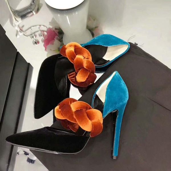 dress shoes brand designer woman mixed color pointed toe stiletto velvet women pumps wedding party star runway nightclub, Black
dress shoes brand designer woman mixed color pointed toe stiletto velvet women pumps wedding party star runway nightclub, Black