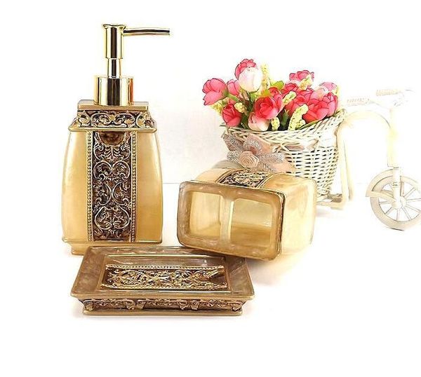 storage bottles & jars luxury bathroom accessories set bath shampoo dispenser bottle soap dish holder toothbrush rack 4pcs /set
storage bottles & jars luxury bathroom accessories set bath shampoo dispenser bottle soap dish holder toothbrush rack 4pcs /set