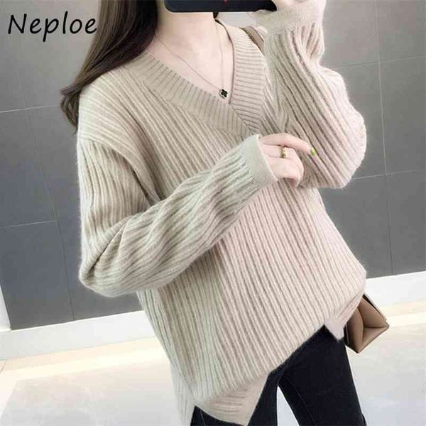 vertical stripes sweaters solid v neck long-sleeve female pullovers winter autumn women jumper streetwear knitted 210422, White;black
vertical stripes sweaters solid v neck long-sleeve female pullovers winter autumn women jumper streetwear knitted 210422, White;black