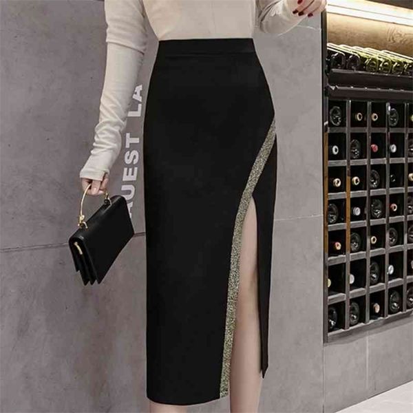 faldas mujer moda women skirt solid black summer skirt women side split high waist pencil skirt skirts womens c834 210426
faldas mujer moda women skirt solid black summer skirt women side split high waist pencil skirt skirts womens c834 210426
