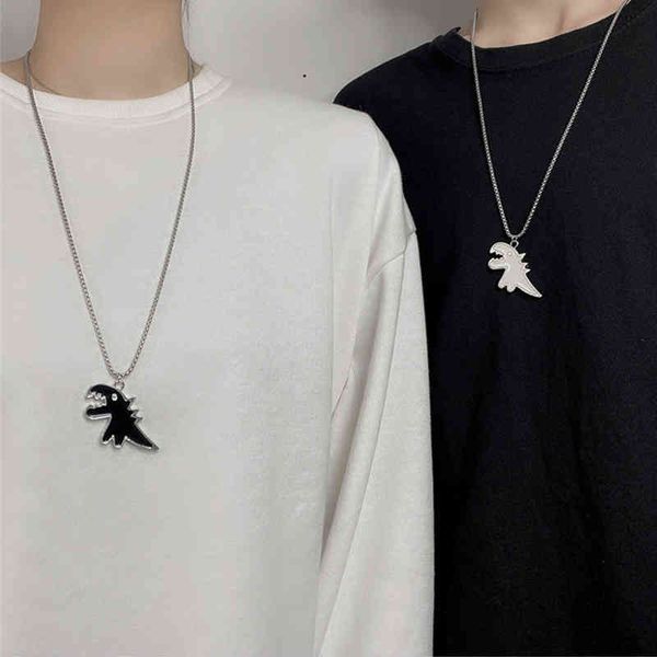 dinosaur pendant titanium stainless steel chain necklace for men women vintage couples lovers necklace collier punk jewelry gift, Silver
dinosaur pendant titanium stainless steel chain necklace for men women vintage couples lovers necklace collier punk jewelry gift, Silver