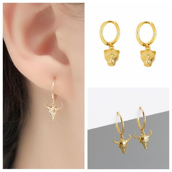 hoop & huggie aide 925 sterling silver earring bull head pendant for couples lover years christmas gift pendientes colgantes, Golden;silver
hoop & huggie aide 925 sterling silver earring bull head pendant for couples lover years christmas gift pendientes colgantes, Golden;silver