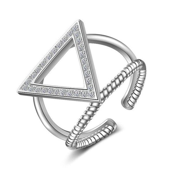 cluster rings 925 sterling silver double layer geometric triangle open ring twist rope for women party s-r187, Golden;silver
cluster rings 925 sterling silver double layer geometric triangle open ring twist rope for women party s-r187, Golden;silver