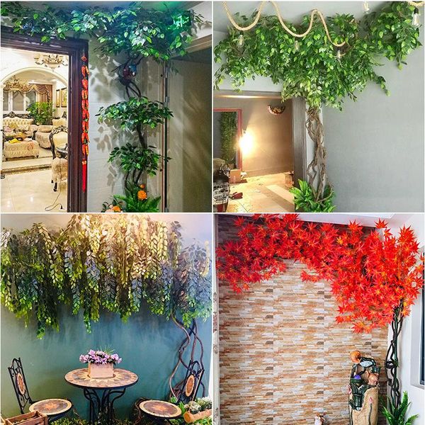 artificial green plants twining vines indoor false banyan decorative living room plant branches simulation flowers & wreaths
artificial green plants twining vines indoor false banyan decorative living room plant branches simulation flowers & wreaths