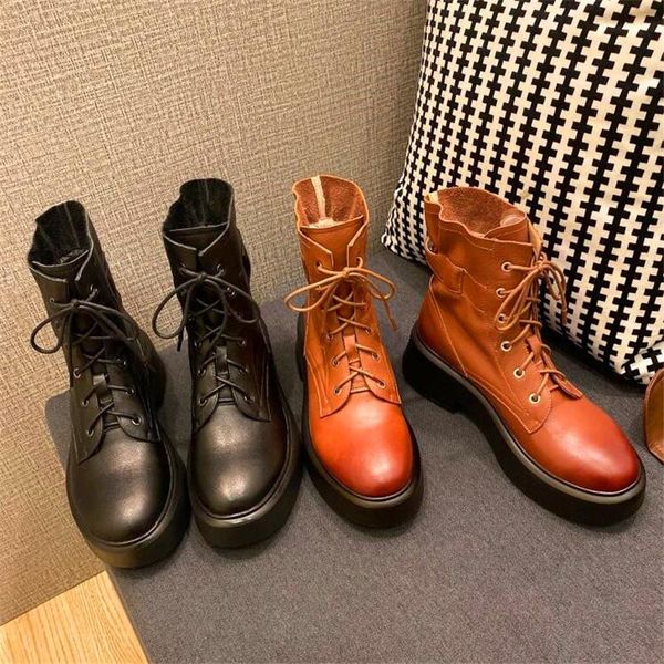 boots lace-up round toe heightened platform women's high heels black brown autumn and winter
boots lace-up round toe heightened platform women's high heels black brown autumn and winter