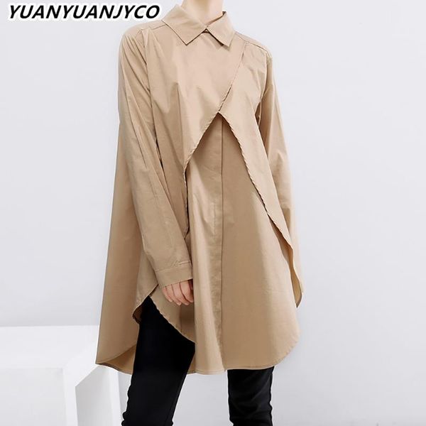 women's blouses & shirts yuanyuanjyco spring autumn women long streetwear blouse fashion harajuku patchwork sleeve loose korean clothe, White
women's blouses & shirts yuanyuanjyco spring autumn women long streetwear blouse fashion harajuku patchwork sleeve loose korean clothe, White