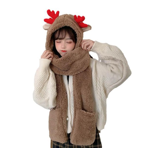 scarves christmas hat set female autumn and winter bear cute plush warm one scarf, Blue;gray
scarves christmas hat set female autumn and winter bear cute plush warm one scarf, Blue;gray